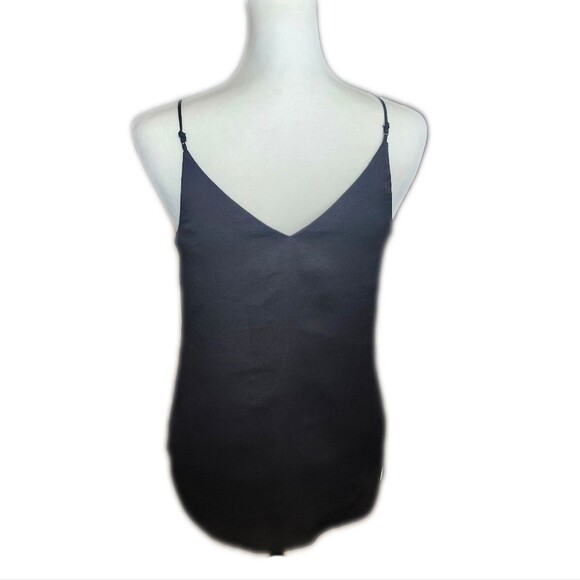 Express Black Polyester Camisole Tank Top, Adjustable Straps, XS - Picture 3 of 9